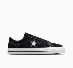 Converse CONS One Star Pro μαυρα μαυρα ασπρα | ZBXDLF-386