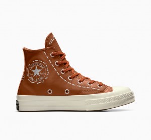 Converse Chuck 70 Bold Stitch Tawny Owl / Tawny Owl / Egret | YHOAFE-987