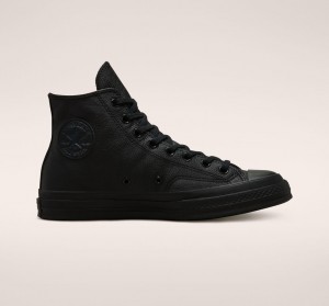 Converse Chuck 70 Tonal δερματινα μαυρα μαυρα μαυρα | OXLWMK-027