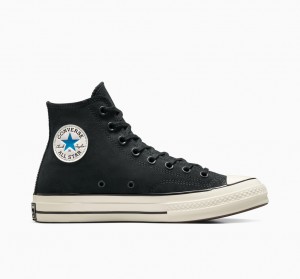 Converse Chuck 70 σουετ μαυρα μπλε | FYSDPG-014