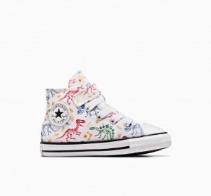 Converse Chuck Taylor All Star Easy-On Dinos ασπρα κοκκινα πρασινο | HYKOJM-437