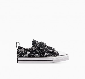 Converse Chuck Taylor All Star Easy-On Dinos μαυρα ασπρα ασπρα | GCAXJF-276