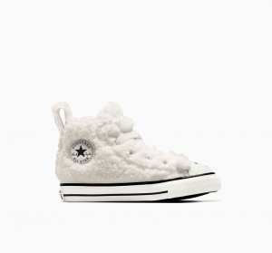 Converse Chuck Taylor All Star Easy On Faux Sherpa ασπρα | JHPQNG-649