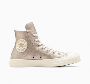 Converse Chuck Taylor All Star Glitter ανοιχτο χρυσο χρωμα | HVIGWE-791