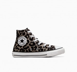 Converse Chuck Taylor All Star Leopard ανοιχτο μαυρα ασπρα | GSYFVW-750