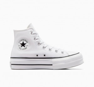 Converse Chuck Taylor All Star Lift flatforms ασπρα μαυρα ασπρα | RJPTUG-061