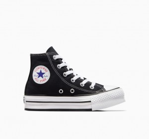 Converse Chuck Taylor All Star Lift flatforms μαυρα ασπρα μαυρα | FSMOZG-786