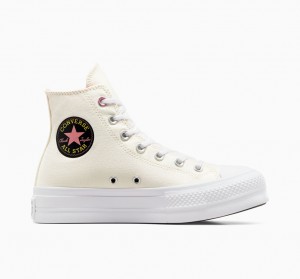 Converse Chuck Taylor All Star Lift flatforms Alchemy Embroidery μαυρα ροζ | YLQDXB-207