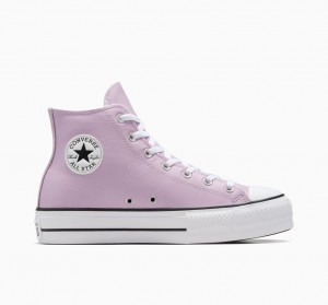 Converse Chuck Taylor All Star Lift flatforms Excess Materials ασπρα μαυρα | OWKAPL-036