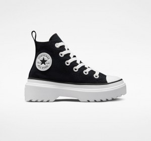 Converse Chuck Taylor All Star Lugged Lift flatforms καμβα μαυρα μαυρα ασπρα | EHYCBX-091