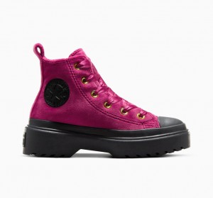 Converse Chuck Taylor All Star Lugged Lift flatforms Velvet μαυρα μαυρα | IOUDAE-621