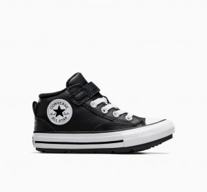 Converse Chuck Taylor All Star Malden δρομου Boot μαυρα μαυρα ασπρα | XZRSWF-763