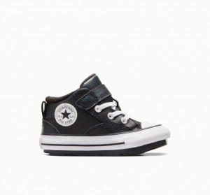 Converse Chuck Taylor All Star Malden δρομου Boot μαυρα μαυρα ασπρα | TSWJFM-612