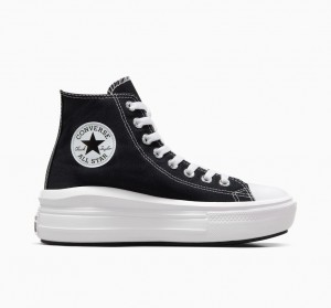 Converse Chuck Taylor All Star Move flatforms μαυρα ασπρα | HILUXM-350