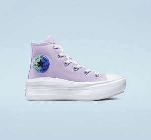 Converse Chuck Taylor All Star Move flatforms Gel Patch μπλε ρουά | LACNMV-784