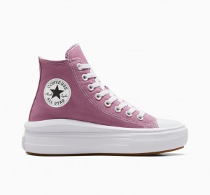 Converse Chuck Taylor All Star Move flatforms Seasonal Color ασπρα μαυρα | KMCDGH-182