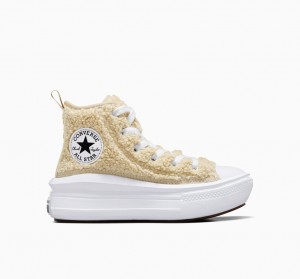 Converse Chuck Taylor All Star Move flatforms Sherpa ασπρα μαυρα | SQAVYW-187