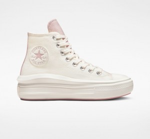 Converse Chuck Taylor All Star Move flatforms Tonal Materials ροζ | ULWOEK-214