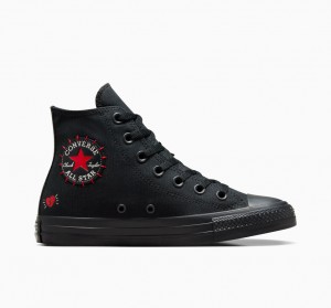 Converse Chuck Taylor All Star Rose μαυρα κοκκινα πρασινο | TBXSWL-869