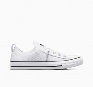 Converse Chuck Taylor All Star Shoreline Knit Slip ασπρα μαυρα ασπρα | UTXMAE-643