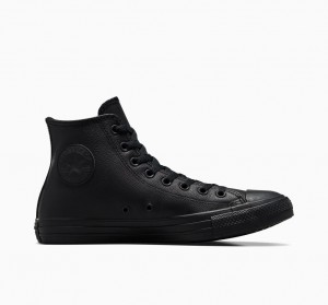 Converse Chuck Taylor All Star δερματινα μαυρα | FNTVAE-163