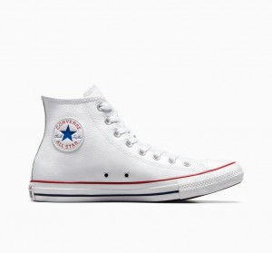 Converse Chuck Taylor All Star δερματινα ασπρα | JUESWN-479