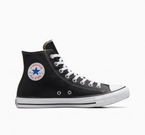 Converse Chuck Taylor All Star δερματινα μαυρα | PBVTWG-695