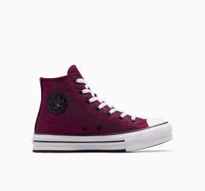 Converse Chuck Taylor All Star flatforms Lift Sparkle ροζ ασπρα μαυρα | NKCFOL-523