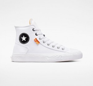 Converse Chuck Taylor Alt Star καμβα ασπρα μαυρα ασπρα | NXLKUJ-607