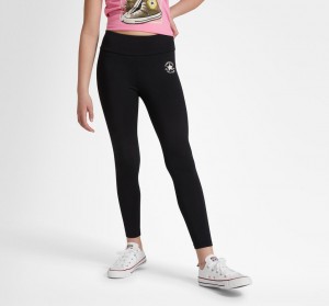 Converse Chuck Taylor Patch High Rise Leggings μαυρα | ULYFSJ-176