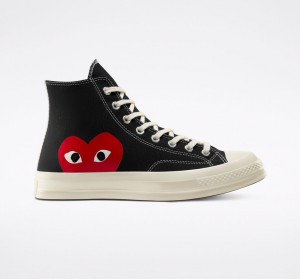 Converse Converse x Comme des Garçons PLAY Chuck 70 μαυρα ασπρα κοκκινα | DKYFRM-127