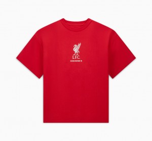 Converse Converse x LFC Loose-Fit T-Shirt Tomato | XJIDCR-672