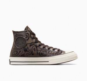 Converse Converse x Wonka Chuck 70 Chocolate Swirl καφε | FGNROI-054