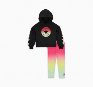 Converse Gradient Hoodie & Leggings Set ροζ | IHFBDJ-761