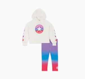 Converse Gradient Hoodie & Leggings Set Bright Violet | PINQTH-013