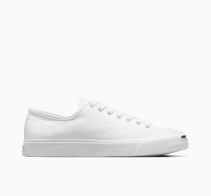 Converse Jack Purcell ασπρα ασπρα μαυρα | XKONUY-210