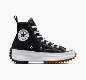 Converse Run Star Hike flatforms μαυρα ασπρα | KSUDNB-291