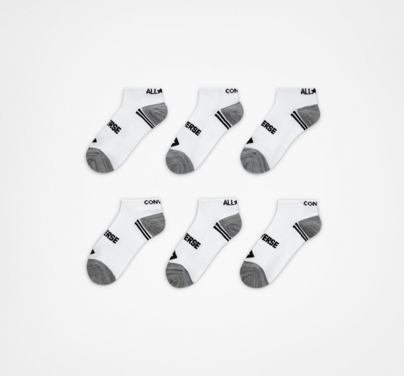 Converse 6-Pack No-Show Socks ασπρα | WLRMDH-869