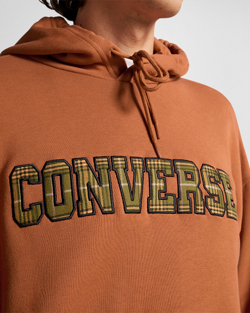 Converse All Star Logo Namesake Hoodie Tawny Owl | LVNDME-490