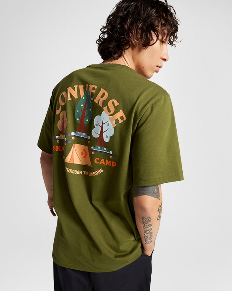 Converse All Star Tree T-shirt πρασινο | QOAGRC-328