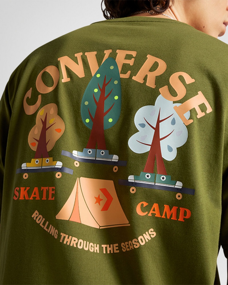 Converse All Star Tree T-shirt πρασινο | QOAGRC-328