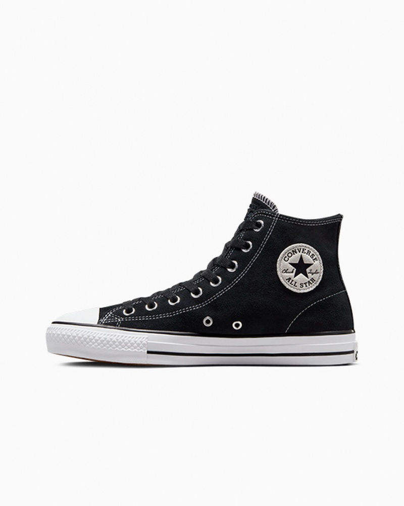 Converse CONS Chuck Taylor All Star Pro σουετ μαυρα μαυρα ασπρα | JWIKBO-598