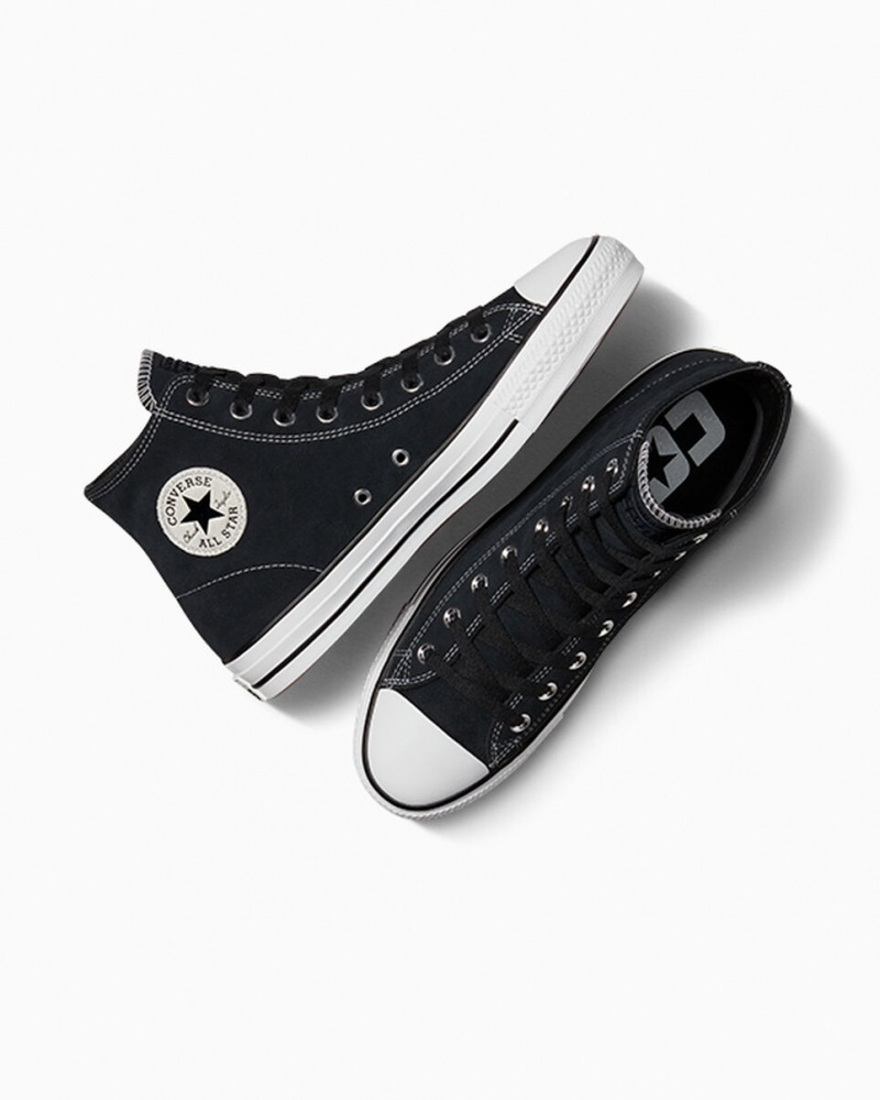 Converse CONS Chuck Taylor All Star Pro σουετ μαυρα μαυρα ασπρα | JWIKBO-598