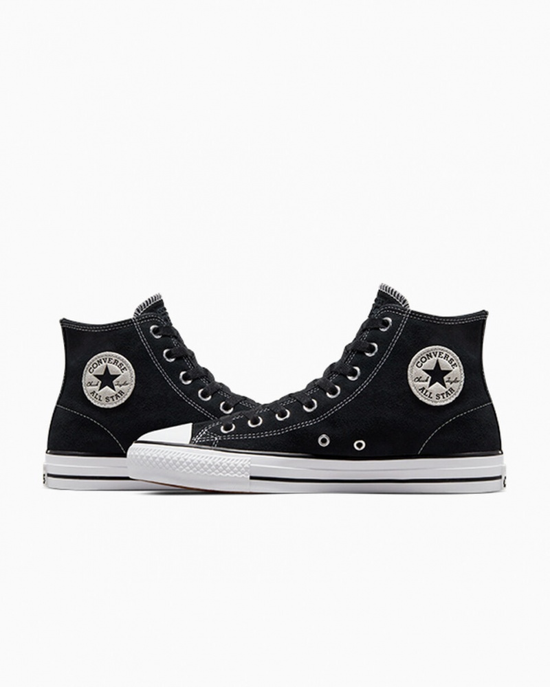 Converse CONS Chuck Taylor All Star Pro σουετ μαυρα μαυρα ασπρα | JWIKBO-598