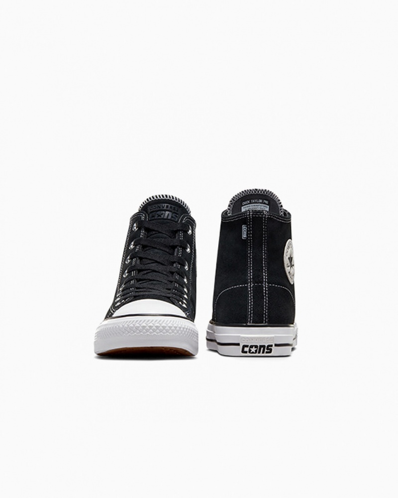 Converse CONS Chuck Taylor All Star Pro σουετ μαυρα μαυρα ασπρα | JWIKBO-598