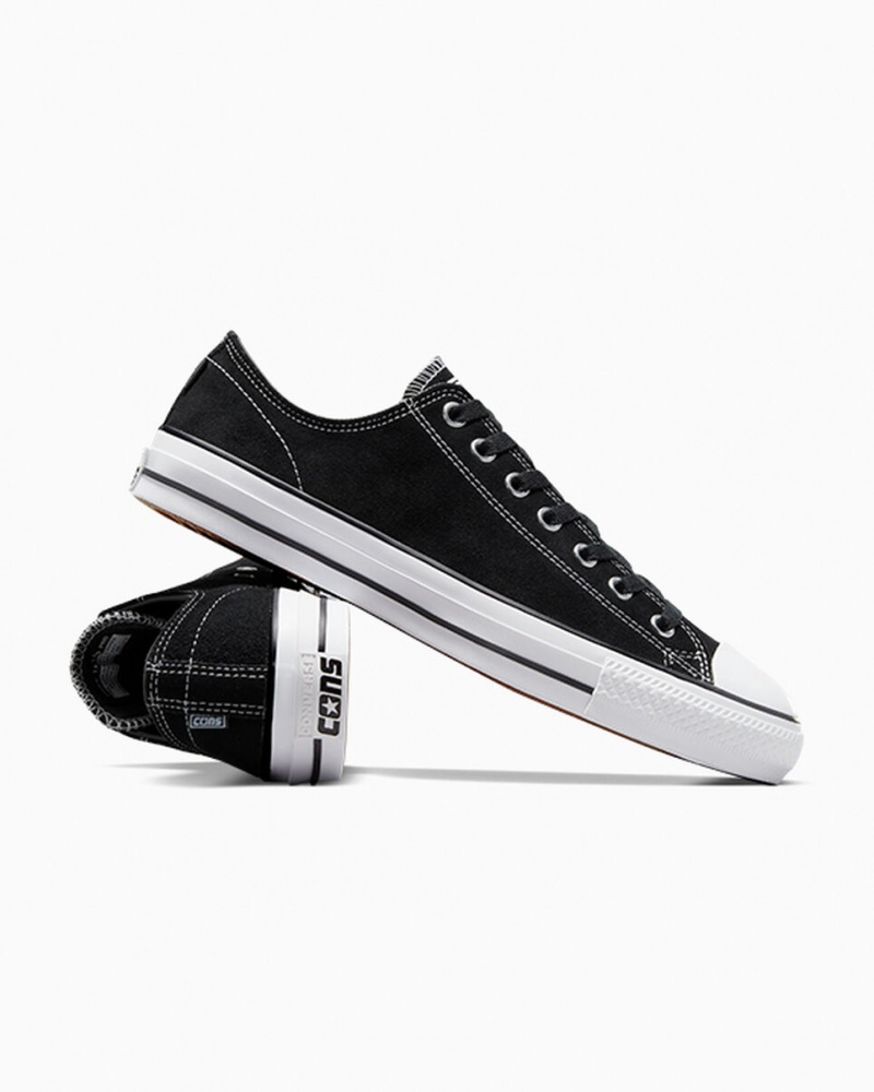 Converse CONS Chuck Taylor All Star Pro σουετ μαυρα μαυρα ασπρα | VSAKJL-508