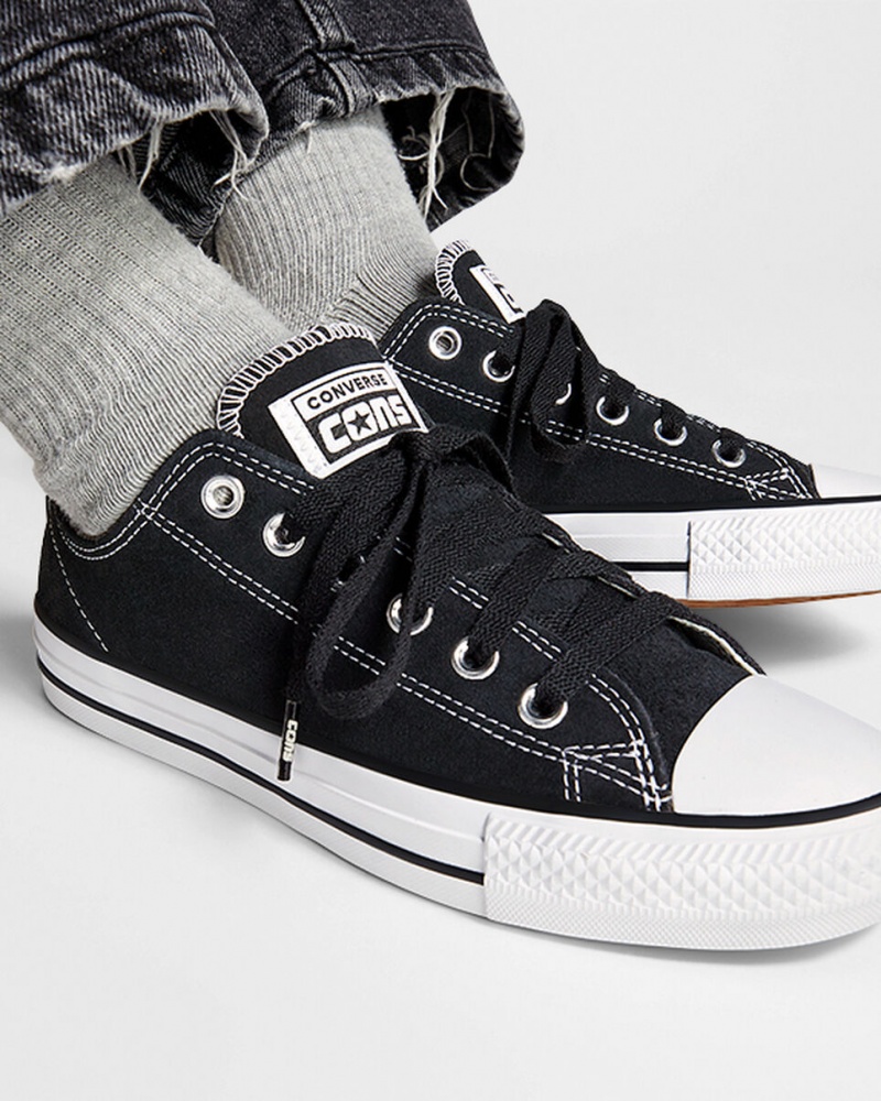 Converse CONS Chuck Taylor All Star Pro σουετ μαυρα μαυρα ασπρα | VSAKJL-508