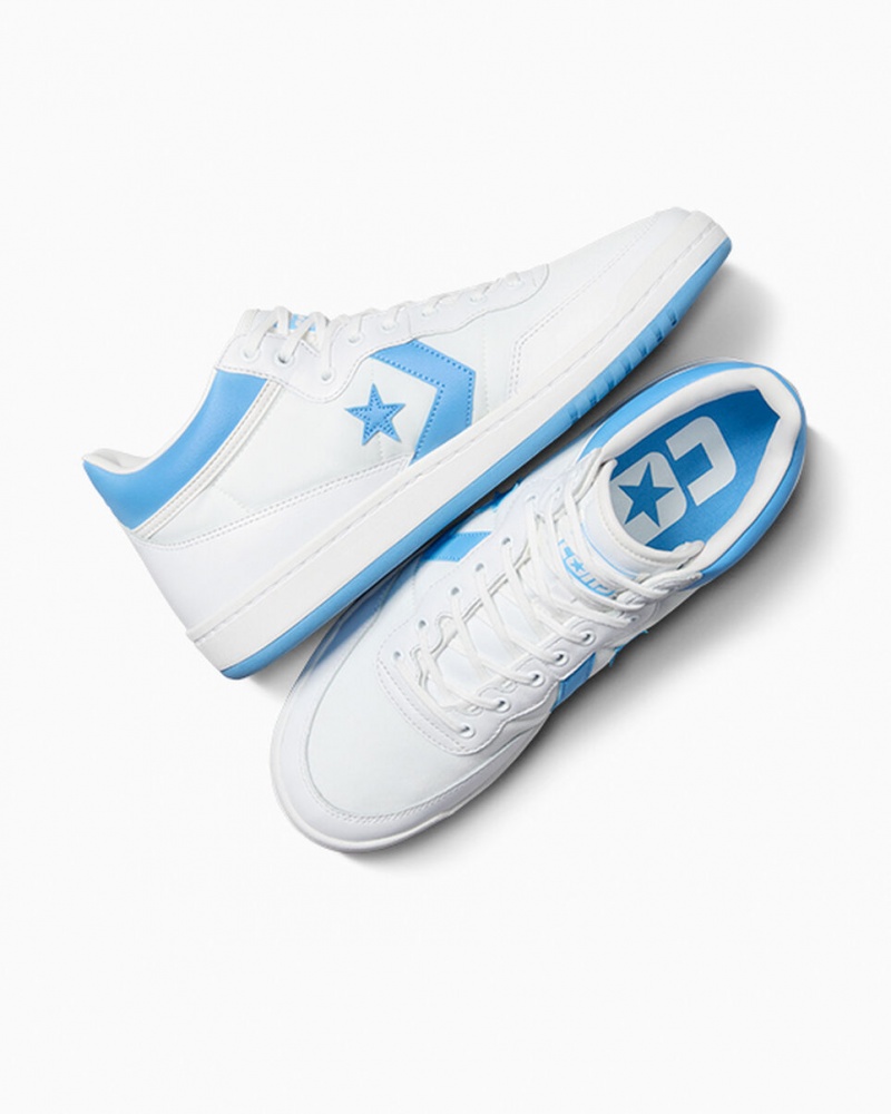 Converse CONS Fastbreak Pro δερματινα ασπρα μπλε ασπρα | PNZCXL-650