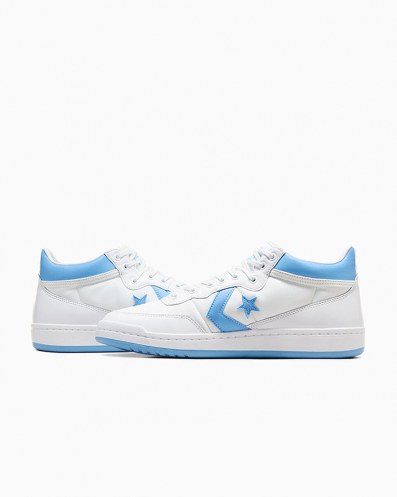 Converse CONS Fastbreak Pro δερματινα ασπρα μπλε ασπρα | PNZCXL-650