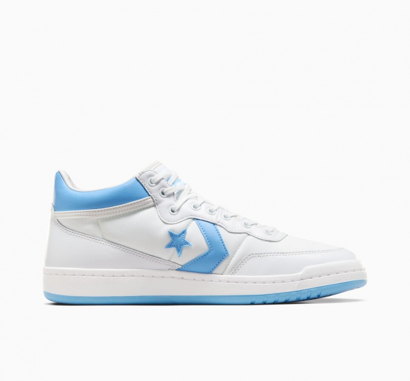 Converse CONS Fastbreak Pro δερματινα ασπρα μπλε ασπρα | PNZCXL-650